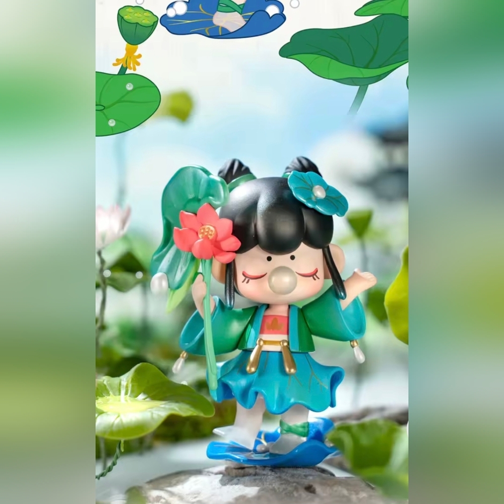 Nanci Chinese Poetry Series Figures "Lotus Leaf" - Picture 6 of 12